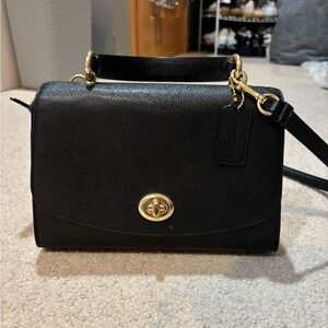 Coach Black Crossbody Bag with Gold Hardware